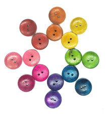 4 pezzi bottoni in legno