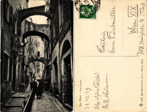 Cpa san remo citta vecchia - cpa,