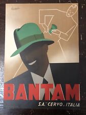 POSTER MANIFESTO AUTORE BOCCASILE ANNI 30 BANTAM S.A. CERVO ITALIA  OTTIMO++++