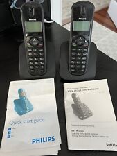 2 Philips 6.0 CD155 CD 155 Caricabatteria Cordless Culla Telefono con Base e Manuali