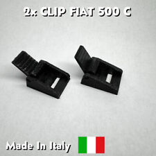 Coppia 2x clip rinforzate per cinghie capote Fiat 500 Cabrio Fiat 500C 500 C
