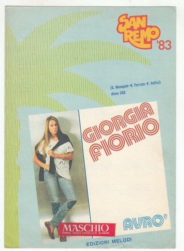 Spartito giorgia fiorio avro - spartito,