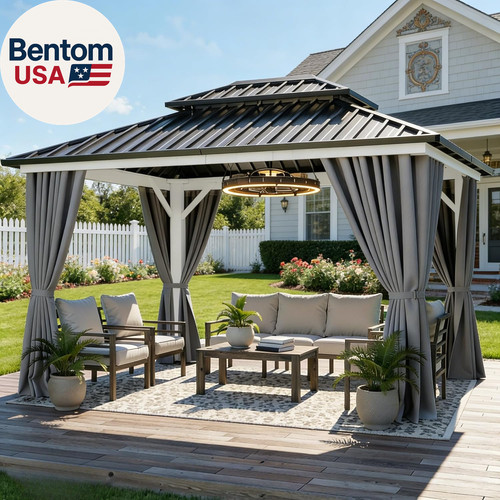 10x12 hardtop gazebo - gazebo, aluminum