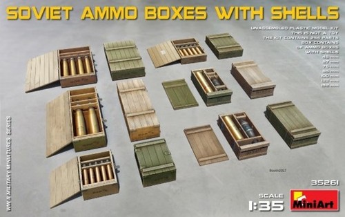 Miniart soviet ammo - soviet, boxes
