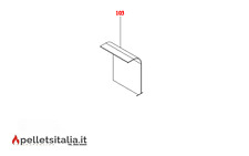 PALAZZETTI RICAMBI PARETE DI FONDO IN GHISA PER ECOFIRE SLIMMY