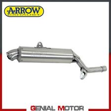 Terminale di Scarico Arrow Enduro 4T Acciaio Honda Nx 650 Dominator 1994 > 1995