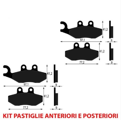Pastiglie freno anteriori - pastiglie, e