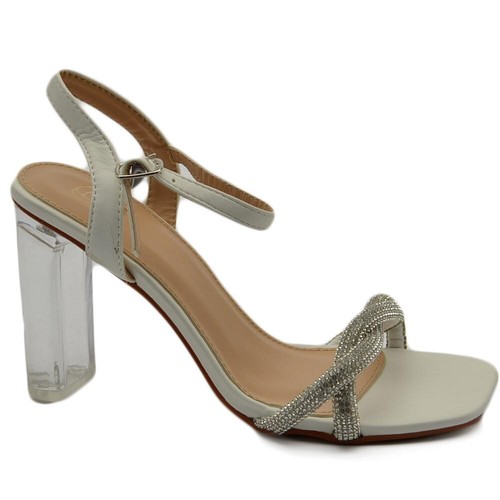 Sandalo donna gioiello - , bianco