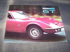 TOPRARITA' Splendido depliant di prestigio Opel GT del 1969 Olanda!!!