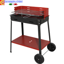 Barbecue Acciaio Con Ruote BBQ