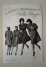 BOCCASILE PUBBLICITARIA FOGLIO PUBBLICITARIO PIRELLI CAMPARI 24 x1 6 CM