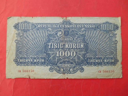 Cecoslovacchia 1944 1000 - cecoslovacchia,