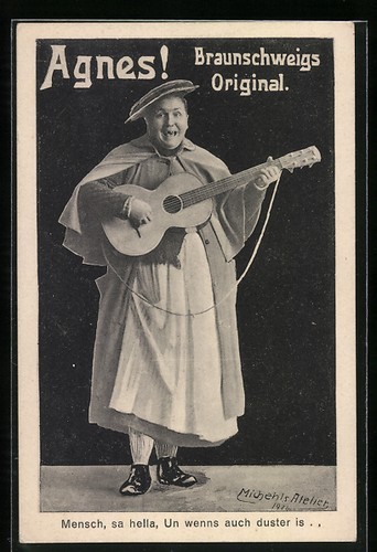 Cartolina brunswick musicista - brunswick,,