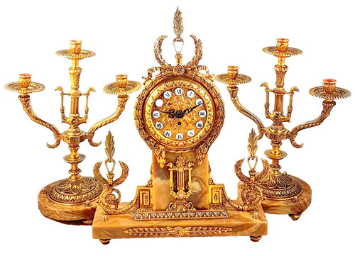 Orologio camino bronzo - orologio, con