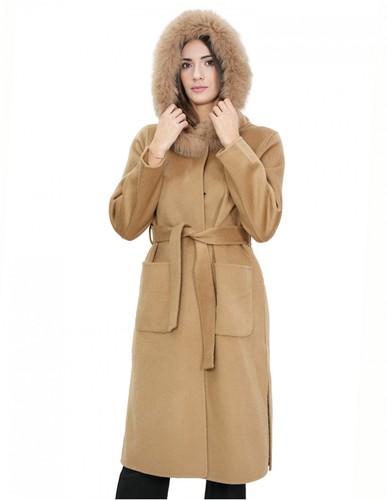 Cappotto cammello lana e - cammello,