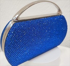 Borsa da sera clutch bag blu