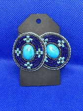Orecchini con perline fatti - , a
