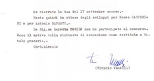 1975 ROMA Lettera Vinicio