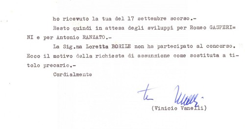 1975 roma lettera vinicio - roma,