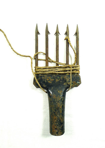 Vecchia fiocina mestieri - mestieri, pesca