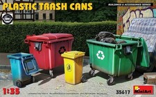 Miniart plastic trash - plastic, cans