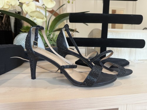 Tacchi neri con - strass, e