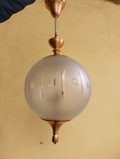 LAMPADARIO LAMPADA A SOSPENSIONE DESIGN LUMI MILANO BOCCIA VETRO MOLATO