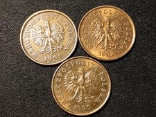 POLONIA - N. 3 MONETE DA 5