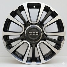 1 cerchio lega fiat 500l trekking r17 nero opaco diamantato ls005866