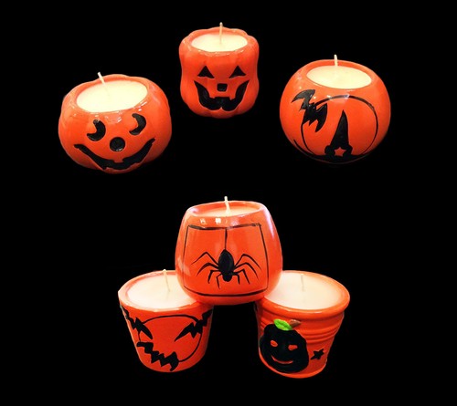 Candele halloween ceramica - candele,