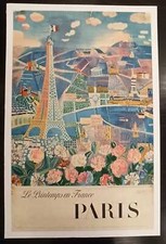 Le Printemps en France, Raoul Dufy, 1958, affiche , rare poster