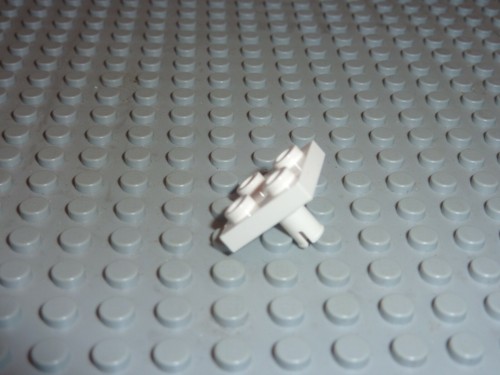 Lego white plate - 1, with