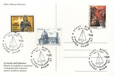 CARTOLINA GRANDE VELA TURISMO SALONE NAUTICO RIMINI 1997 IMBARCAZIONE NAUTEX