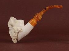 Pipa in Schiuma di mare Altinay decorata shape freehand vichingo