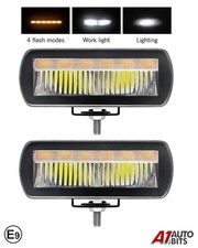 Faretto guida LED 5" X2 bianco