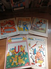 LOTTO DI 5 QUADERNI DI SCUOLA ELEMENTARE -ANNI 50