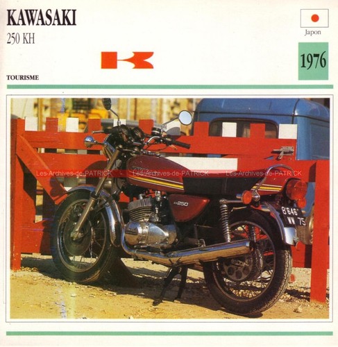 Kawasaki 250 1976 fiche - kawasaki, :