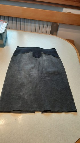 Gonna jeans elasticizzata con