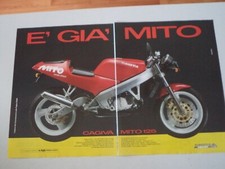 advertising Pubblicità 1990 MOTO CAGIVA MITO 125 7 SEVEN SPEED