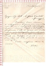 E7834 DOCUMENTO STORICO 1900 PORLEZZA FRANCESCO ERBA LETTERA MANOSCRITTO
