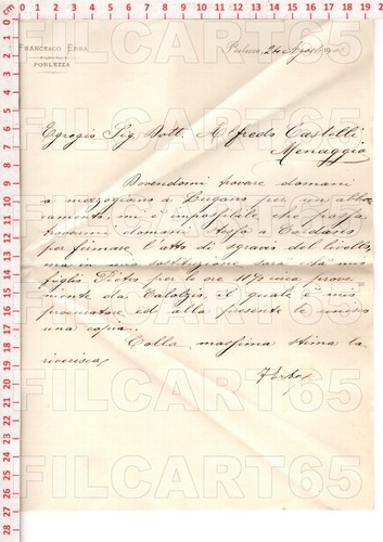E7834 documento storico 1900 - documento,