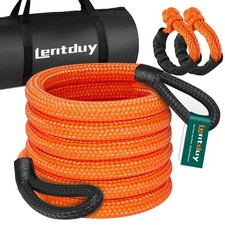 Corda di Traino per Recupero Cinetico, 1.25IN x 30FT con Due Ganci Morbidi da 5/6 in, Offro...