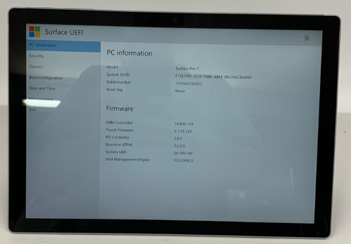 Microsoft surface pro i5 - 7,