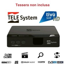  DECODER HD TIVUSAT SENZA SCHEDA TELESYSTEM 