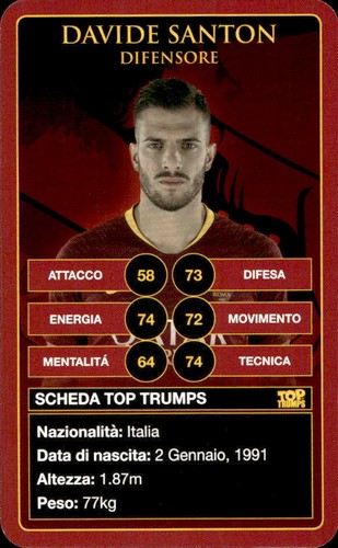Card top trumps - as, roma