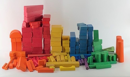 Set blocchi costruzioni - costruzioni, legno