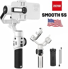 Zhiyun Smooth 5 Combo, Stabilizzatore Gimbal Smartphone 3 Assi per iPhone Android