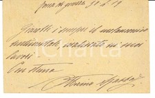 1919 ZONA DI GUERRA Ernesto GIACOBBI Ã¨ un sentimentale Autog. Ottorino AJASSA