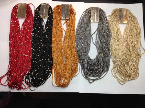 Collana multifilo tessuto - collana,