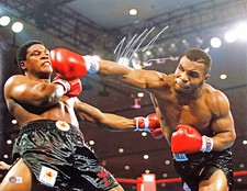 Mike Tyson foto autentica firmata 16x20 Vs Trevor Berbick autografata BAS